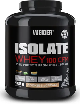 Isolate Whey 100 CFM 908g Cookie - Weider - FashionsVida