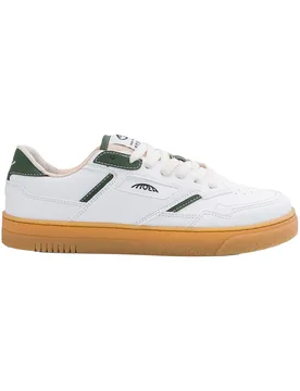 Sneakers vegan en biomatériaux - Origin Low White & Green Apple en Coton - Taille 42 - Blanc - MoEa - FashionsVida