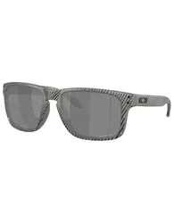 Lunettes de soleil polarisantes - Holbrook XL Matte Grey Ink Fingerprint Prizm Black Polar - Gris