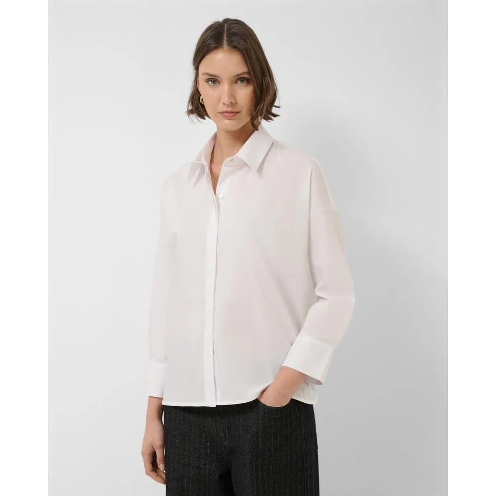 Camisa de mujer oversize manga ranglán - Roberto Verino - FashionsVida