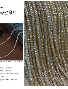 A 2.5-3mm 100% Natural Freshwater Pearl Flat Bead Charms for DIY Women Men Necklace Jewelry Making Accessories Daily Gifts - Aliexpress - FashionsVida