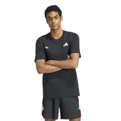 Run Essentials Graphic T-shirt Men T-Shirts - Black - Size L - Cotton Jersey - Black - Size: Large