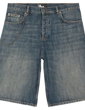 Pantalones cortos vaqueros de hombre con cadena - The Kooples - FashionsVida