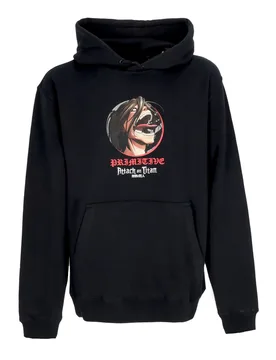 Felpa Cappuccio Uomo Future Memory Hoodie X Attack On Titan Black - PRIMITIVE - FashionsVida