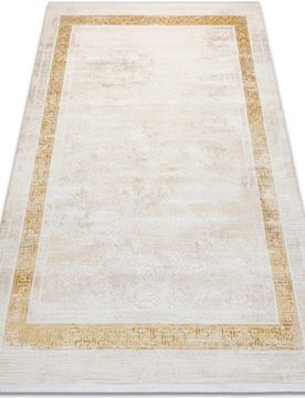 Teppiche Moderner Teppich Duke 51524 Creme / Gold 80x150 Cm 80x150 Cm