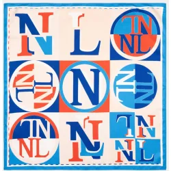 Pañuelo en formato bandana con estampado de logos NL