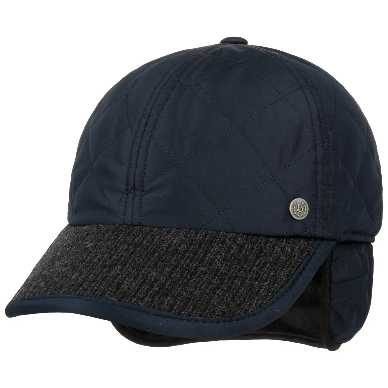 Style Mix Cap with Ear Flaps by - navy - Size: L (58-59 cm) - Bugatti - FashionsVida