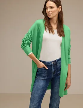 Langer Cardigan female Grün - Street One - FashionsVida