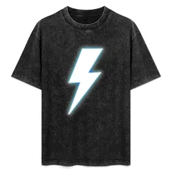 Lighting Bolt blue T-Shirt Tough Fabric Work Tee