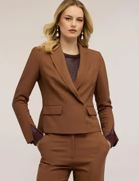 Blazer de mujer con abertura en el bajo de la manga ajuste regular - Motivi - FashionsVida
