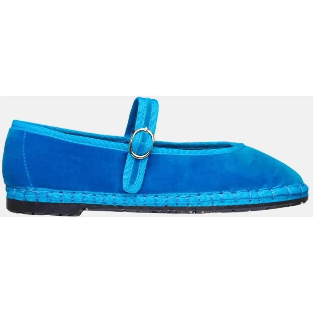 Merceditas de mujer en terciopelo - Flabelus - FashionsVida