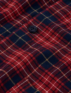Pijama completo de hombre de franela color - El Búho Nocturno - FashionsVida