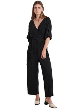 Combinaison à Manches Trois Quarts Olinda Black S - Yas - FashionsVida