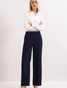 Women's Petite Trouser in Dark Navy Size: 8 - Dark Navy - Size: 8 - Phase Eight - FashionsVida