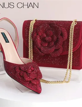 Italian Design Fashion Banquet Bags And Comfortable Mid-heel Hollow Pointed Shoes Are Suitable For parties Or Commuting - Aliexpress - FashionsVida