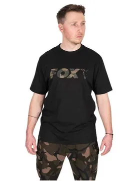 Logo Short Sleeve T-shirt Black / Camo L Men - Fox International - FashionsVida