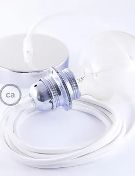 Cables Lampe Suspendue Pendel Pour Abat-jour Rm01 Diy 1 M White / Chrome Plated One Size - Creative - FashionsVida