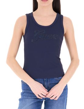 Canotta a costine BLU NAVY XS