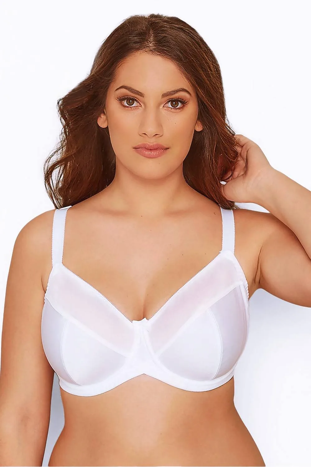 Women's Non-Padded Underwired Bra in White Size: 46C - White - Size: 46C - Yours - FashionsVida