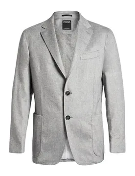 ZEGNA Blazer Herren Grau 52 Herren - Zegna - FashionsVida