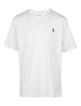 T-shirt in jersey con ricamo logo