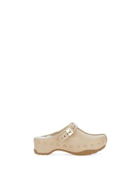 Scholl Mules in pelle BEIGE 41