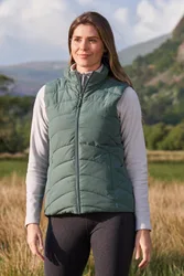 Opal Womens Padded Gilet - Green - Green - Size: 20