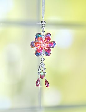 Glashänger "Blüte" rosa Eldo
