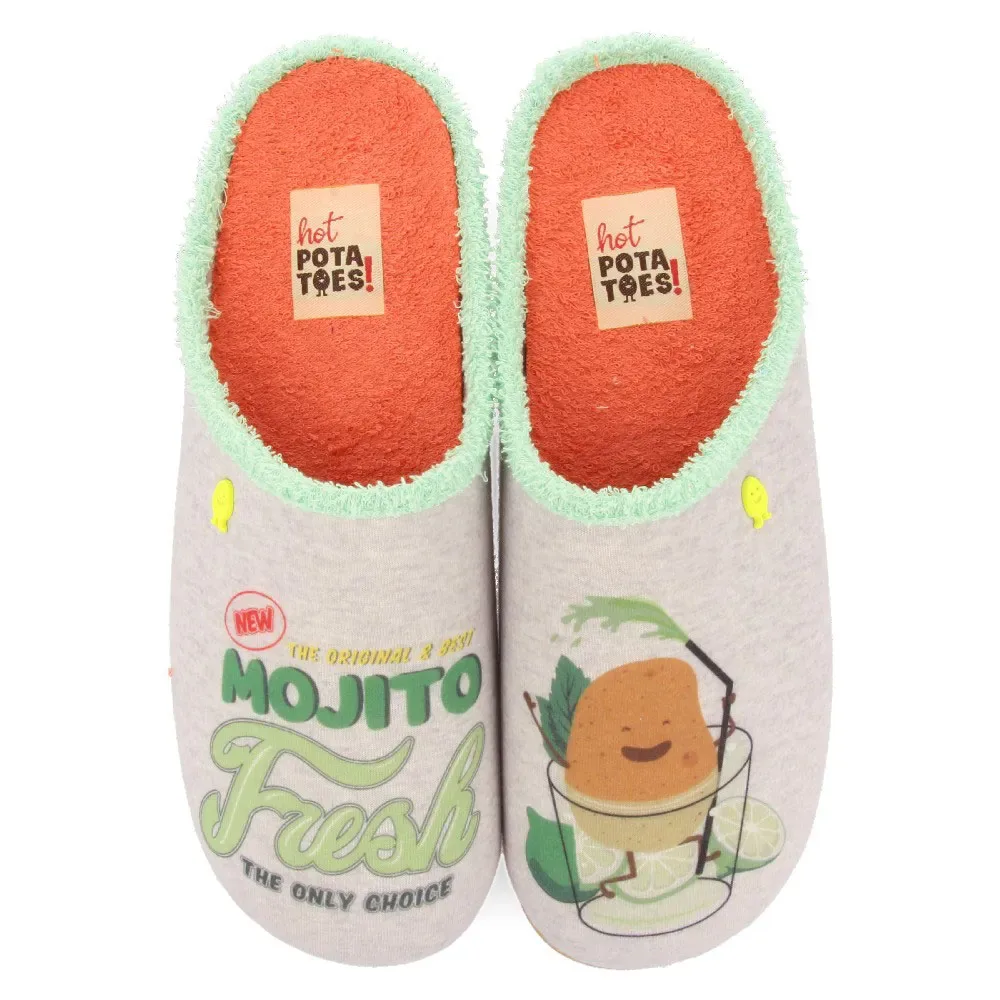 Pantofole Dairago Grey / Grey EU 46 - Hot Potatoes - FashionsVida