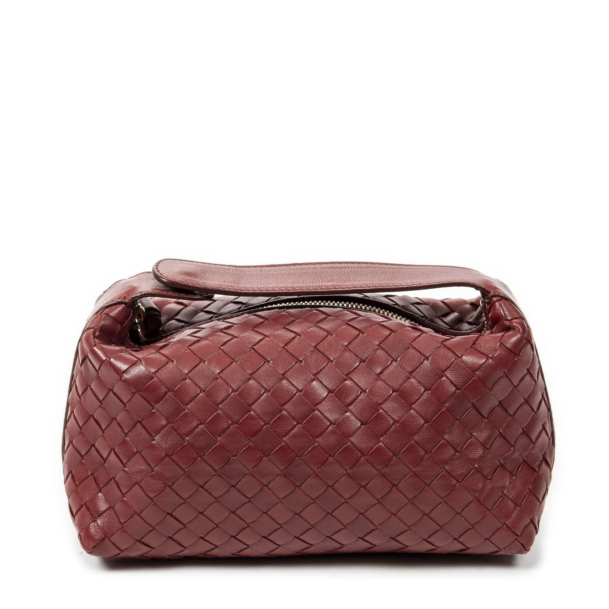 Pre-Owned Womens Mini Pochette Bag Handbag - Red - One Size - Bottega Veneta - FashionsVida