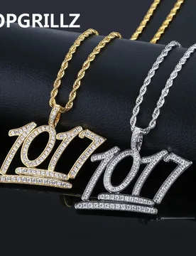 Fashion 1017 Iced Out Letters Pendant & Necklaces With Tennis Chain Men Hip Hop Jewelry Gold Silver Color Charms For Gifts - Aliexpress - FashionsVida