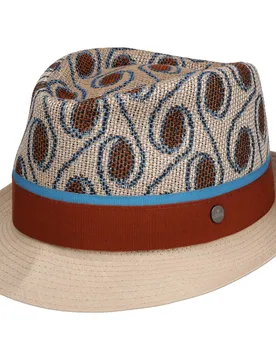 Benita Dots Trilby Hat by - beige-blue - Damen - Size: M (56-57 cm) - Lierys - FashionsVida