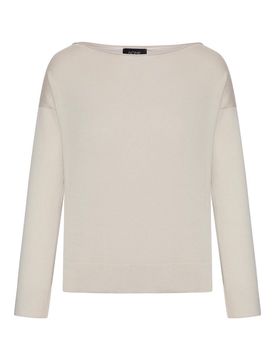 Maglia In Cotone Con Scollo A Barca
