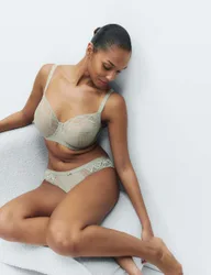 Mesh Wired Extra Support Bra F-J Soft Green female