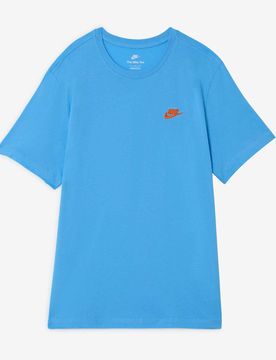 Tee Shirt Club bleu/orange l