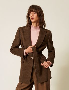 Twinset Blazer en panne de velours