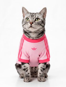 T-SHIRT PER ANIMALI DOMESTICI CALI L Clear Pink / Real Pink