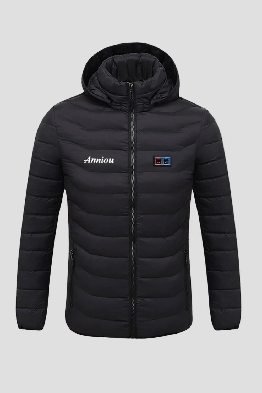 Dual Switch Heated Puffer Jacket Unisex - - Size: M - Anniou Clothing - FashionsVida
