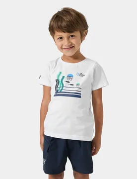 Kids' The Ocean Race T-Shirt White 1 - White - Male - Helly Hansen - FashionsVida