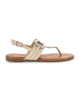 Sandali beige con infradito e morsetto PREA3572 38 - THE FIRST CHIC - FashionsVida