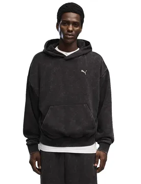 Select Felpa Con Cappuccio Spc Boxy Washed Graphic Black L - Puma - FashionsVida