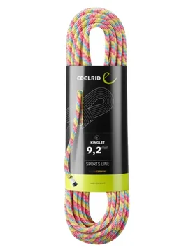 Corde à simple - Kinglet 9,2Mm Snow - Taille 70 m - Rose - Edelrid - FashionsVida