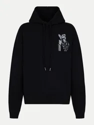 Relaxed-Fit Hoodie Schwarz XL