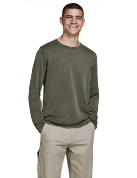 Maglione Leo Knit Dusty Olive L