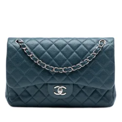 Jumbo Classic Caviar Double Flap