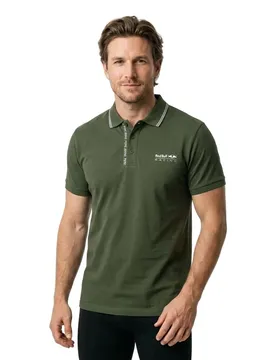 Polo A Maniche Corte Tipped Logo Polo Regent Green 2XL
