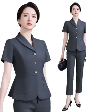 Summer Formal OL Styles Women Professional Office Work Wear Pantsuits with Pants and Jackets Career Interview Skirts Set - Aliexpress - FashionsVida