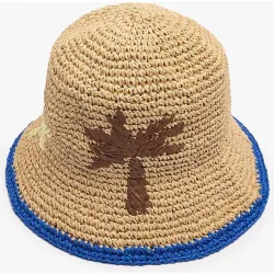 Gorro de mujer estilo bucket con detalle de sol