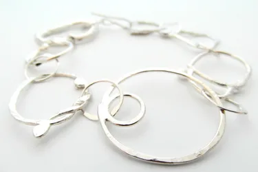 Recycled Bohemian Silver Bracelet