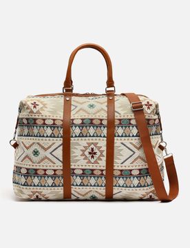 Tiani bolsa fin de semana con estampado jacquard y bandolera extraíble